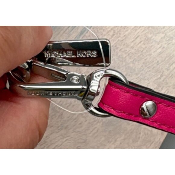 Michael Kors Jet Set Travel Large Continental Wallet Dragonfruit Pink MSRP $328 - Picture 4 of 5